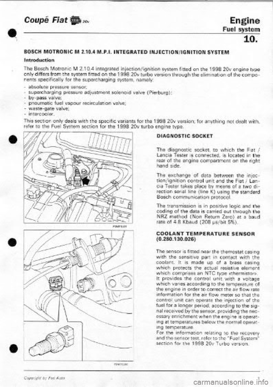 FIAT COUPE 1995  Workshop Manual 