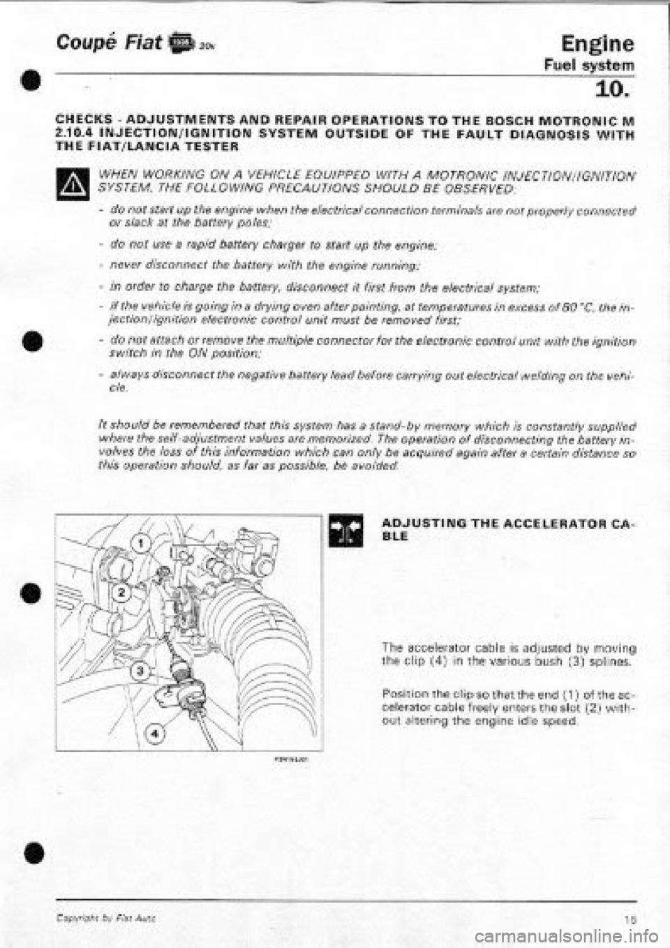 FIAT COUPE 1995  Workshop Manual 