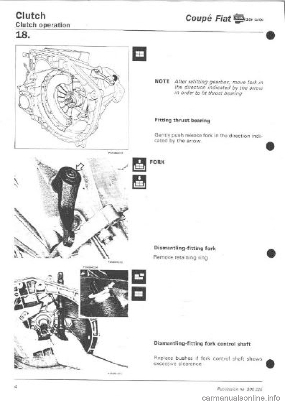 FIAT COUPE 1995  Workshop Manual 