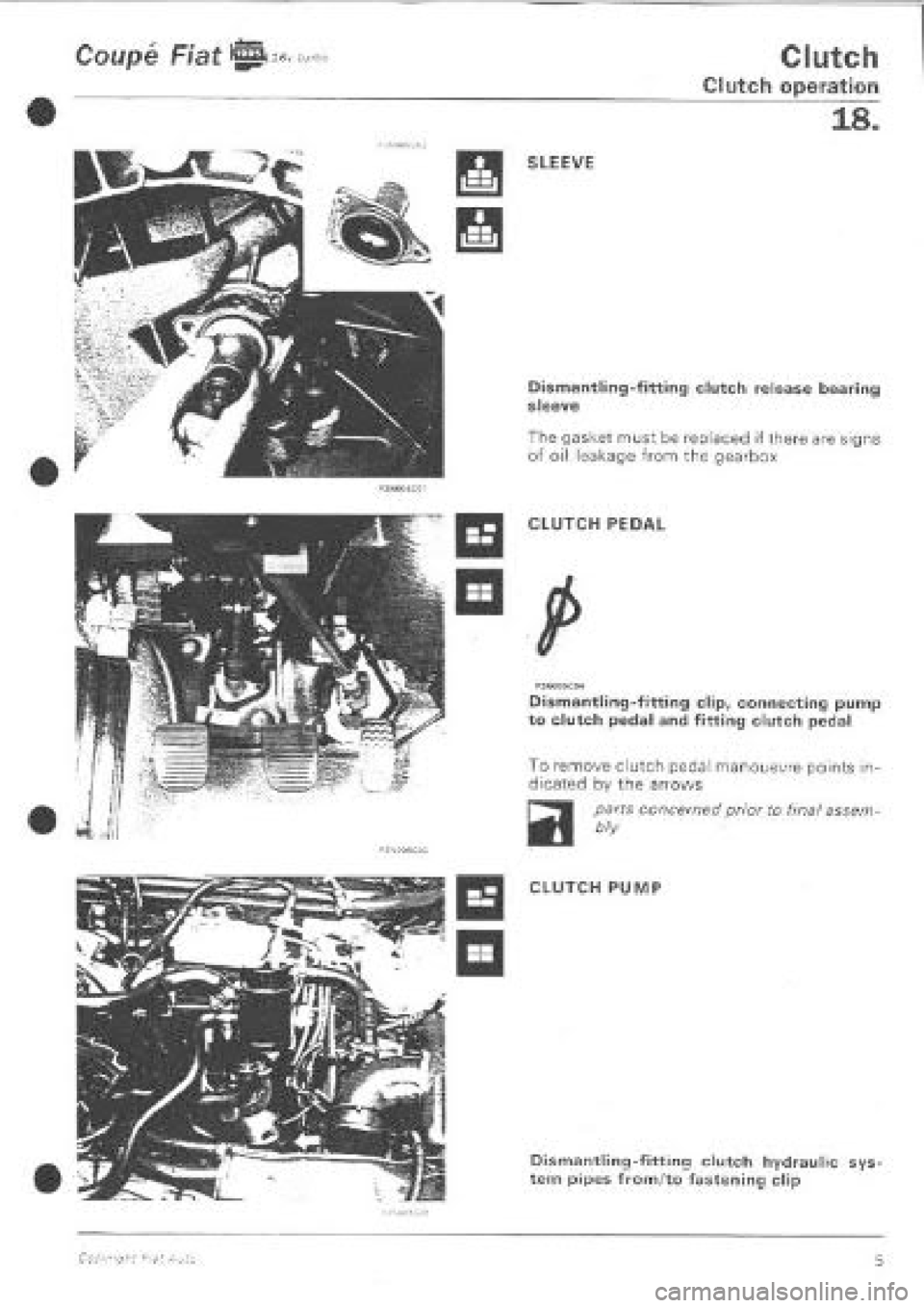 FIAT COUPE 1995  Workshop Manual 