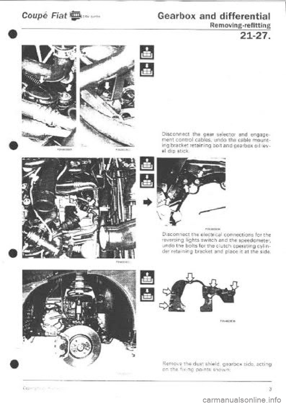 FIAT COUPE 1995  Workshop Manual 