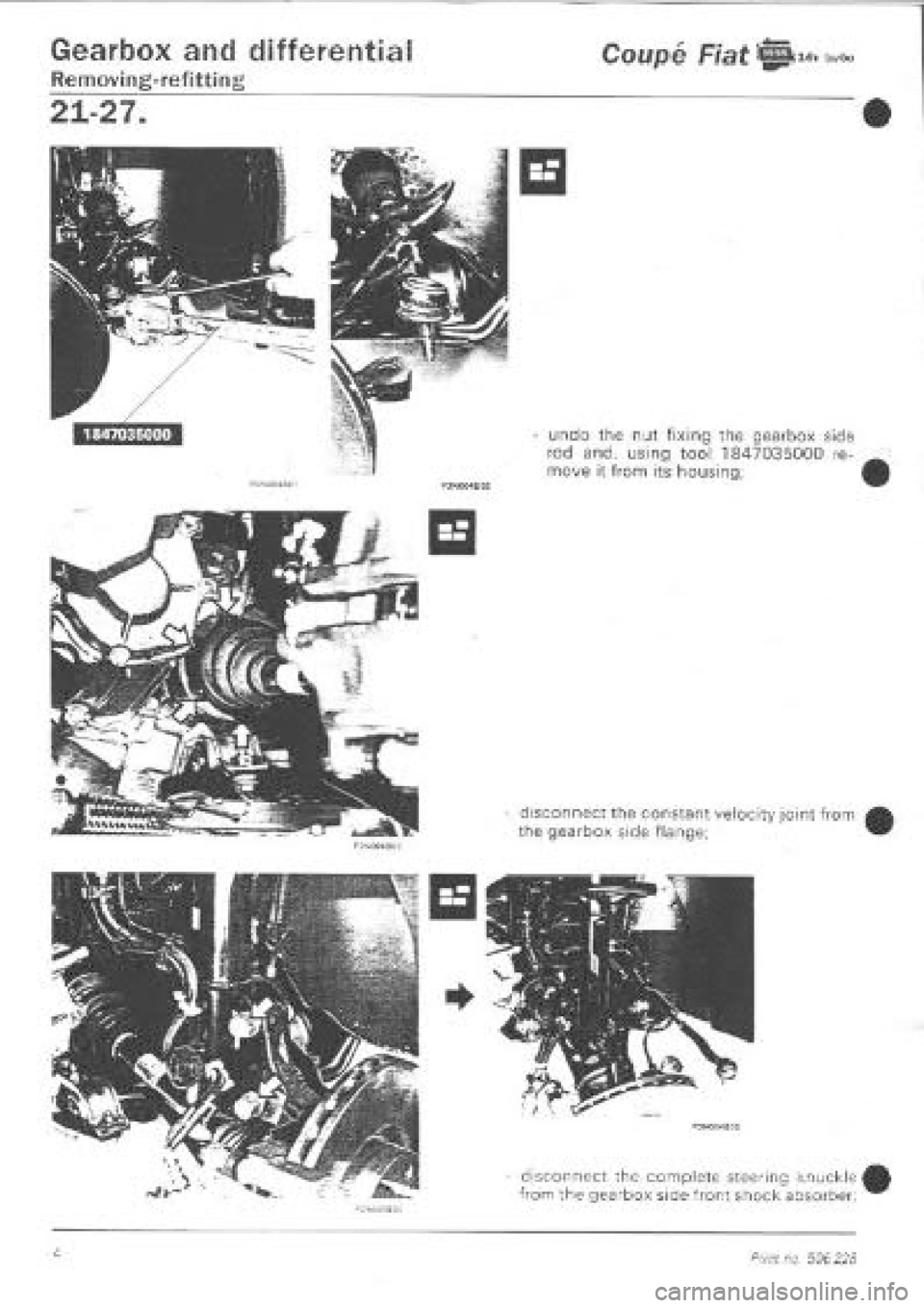 FIAT COUPE 1995  Workshop Manual 