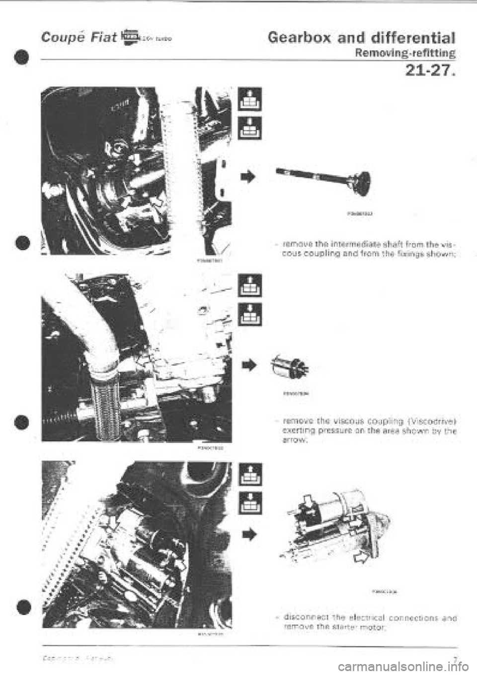 FIAT COUPE 1995  Workshop Manual 