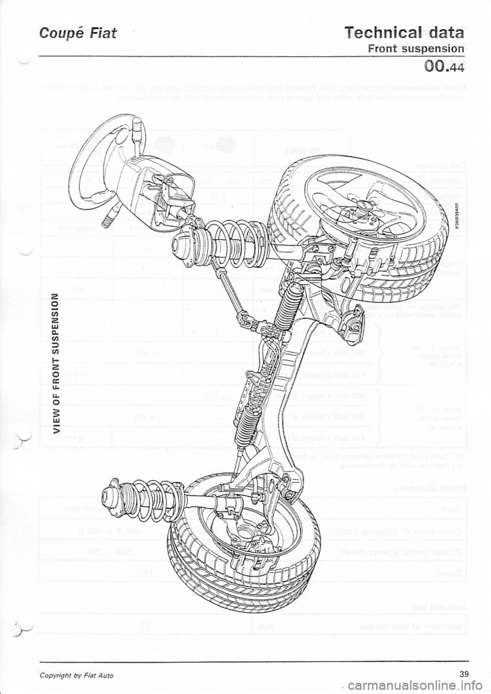 FIAT COUPE 1995  Workshop Manual 