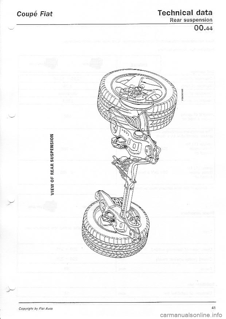 FIAT COUPE 1995  Workshop Manual 