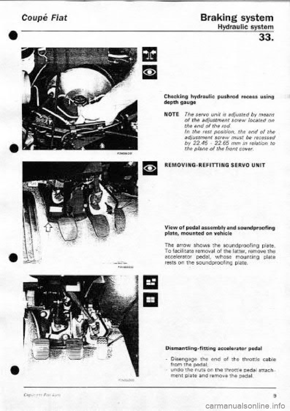 FIAT COUPE 1995  Workshop Manual 