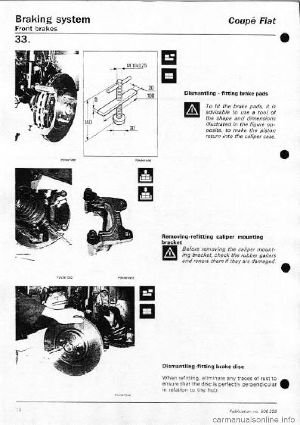 FIAT COUPE 1995  Workshop Manual 