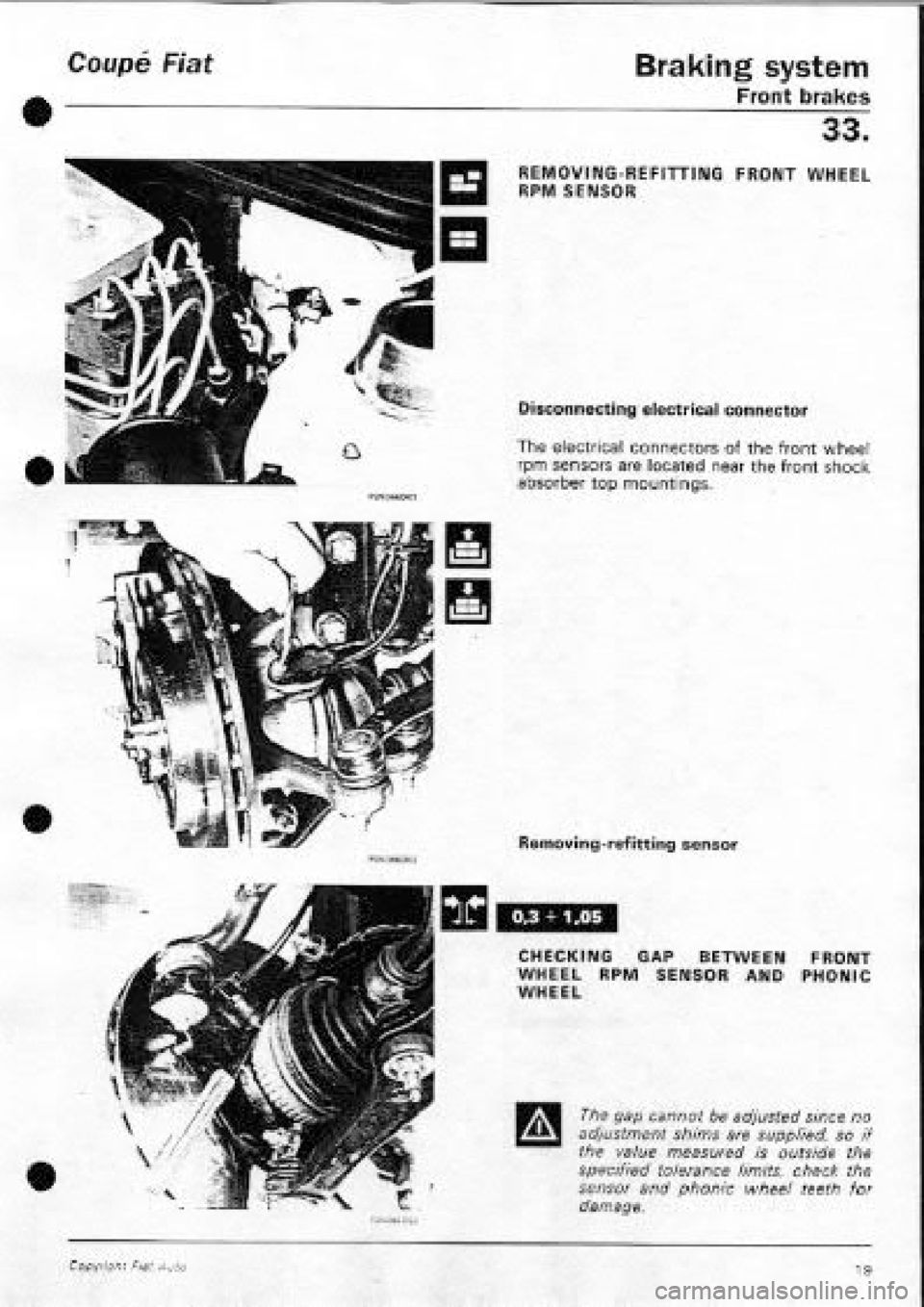 FIAT COUPE 1995  Workshop Manual 