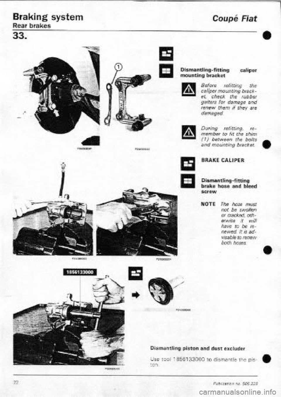 FIAT COUPE 1995  Workshop Manual 