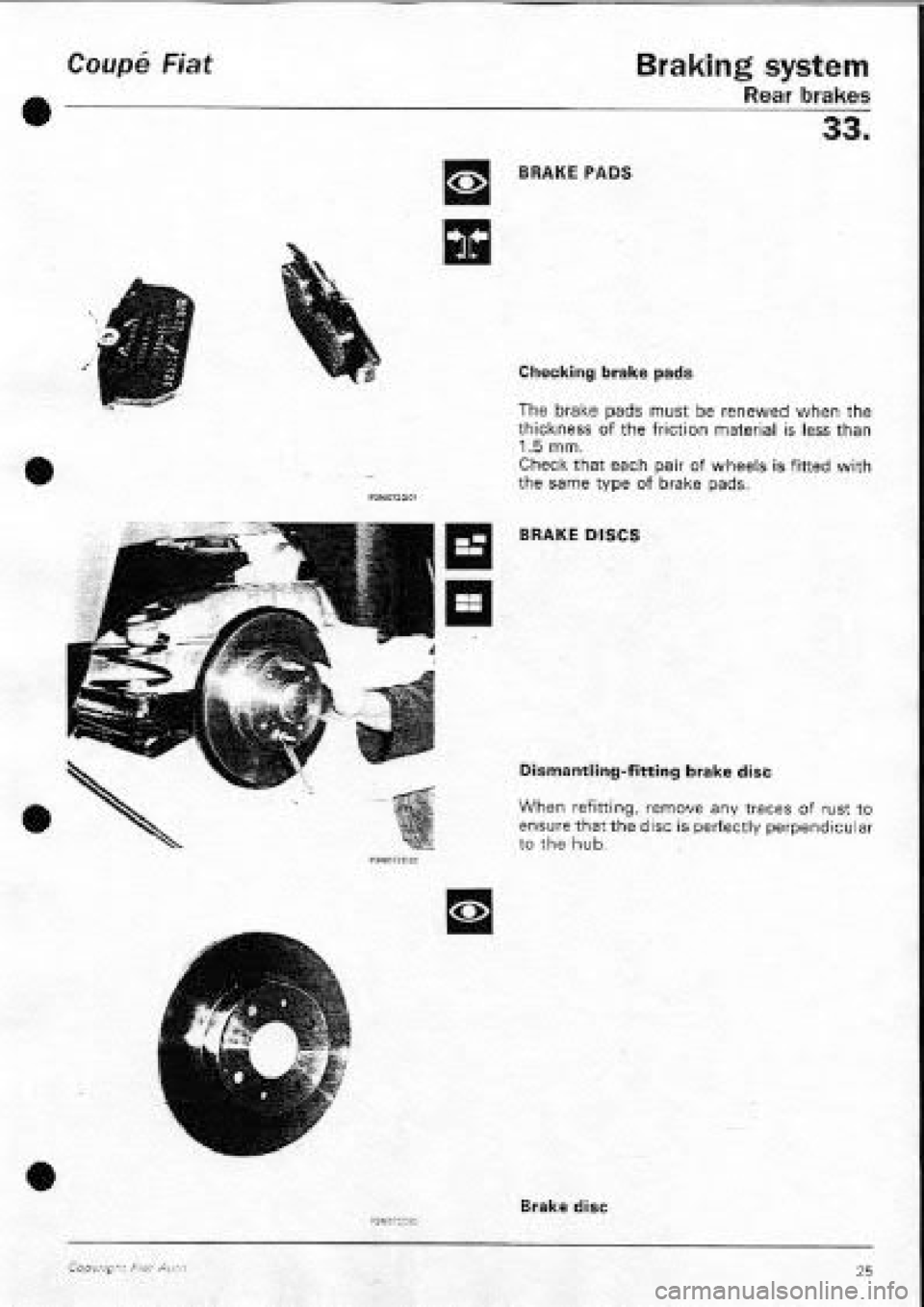 FIAT COUPE 1995  Workshop Manual 