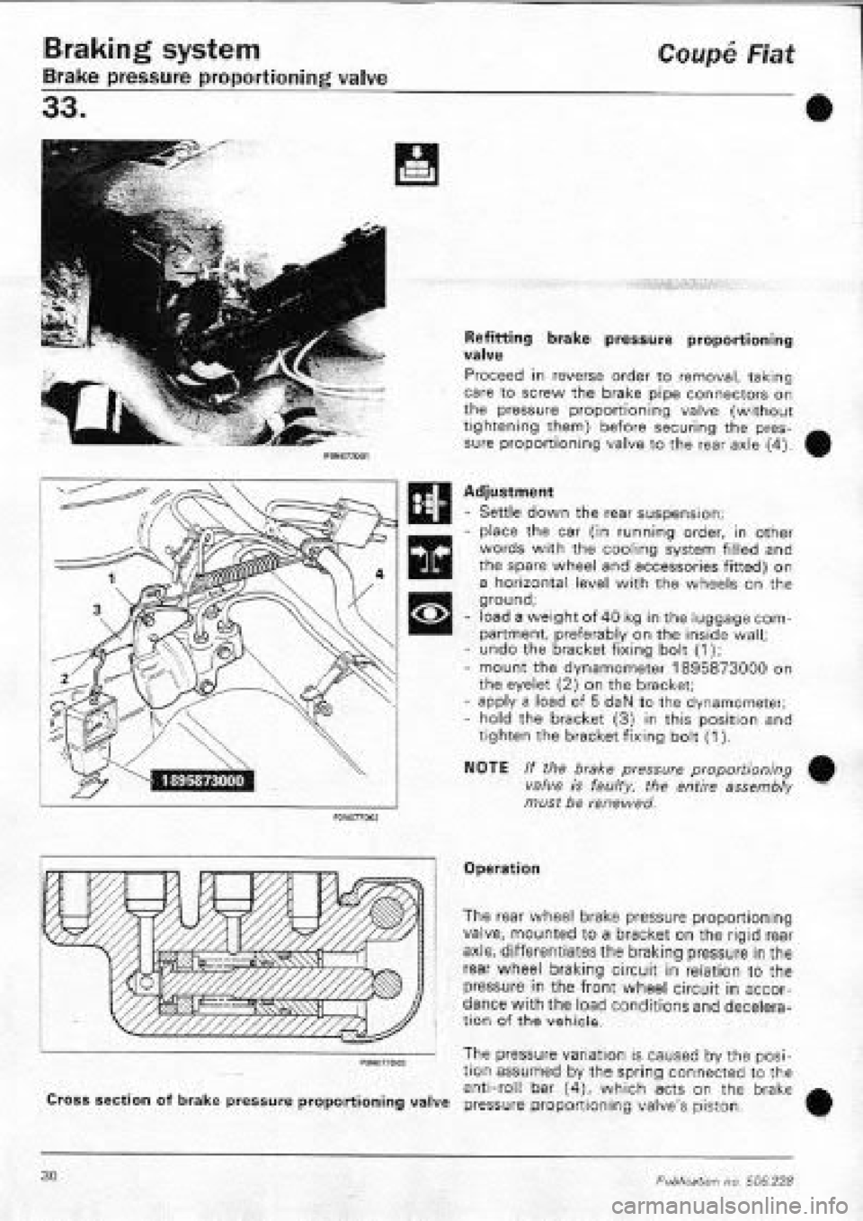FIAT COUPE 1995  Workshop Manual 
