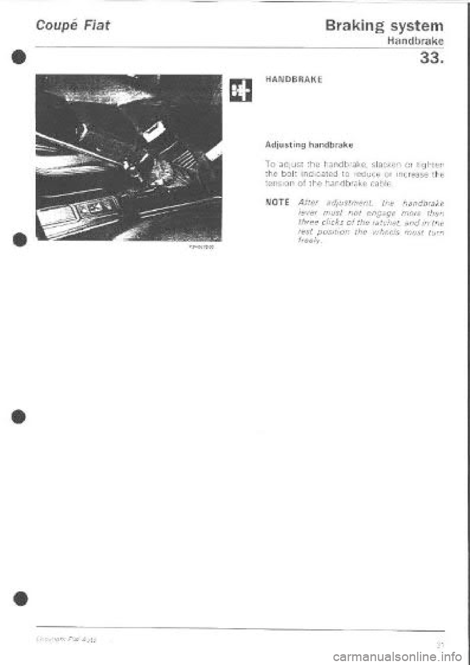 FIAT COUPE 1995  Workshop Manual 