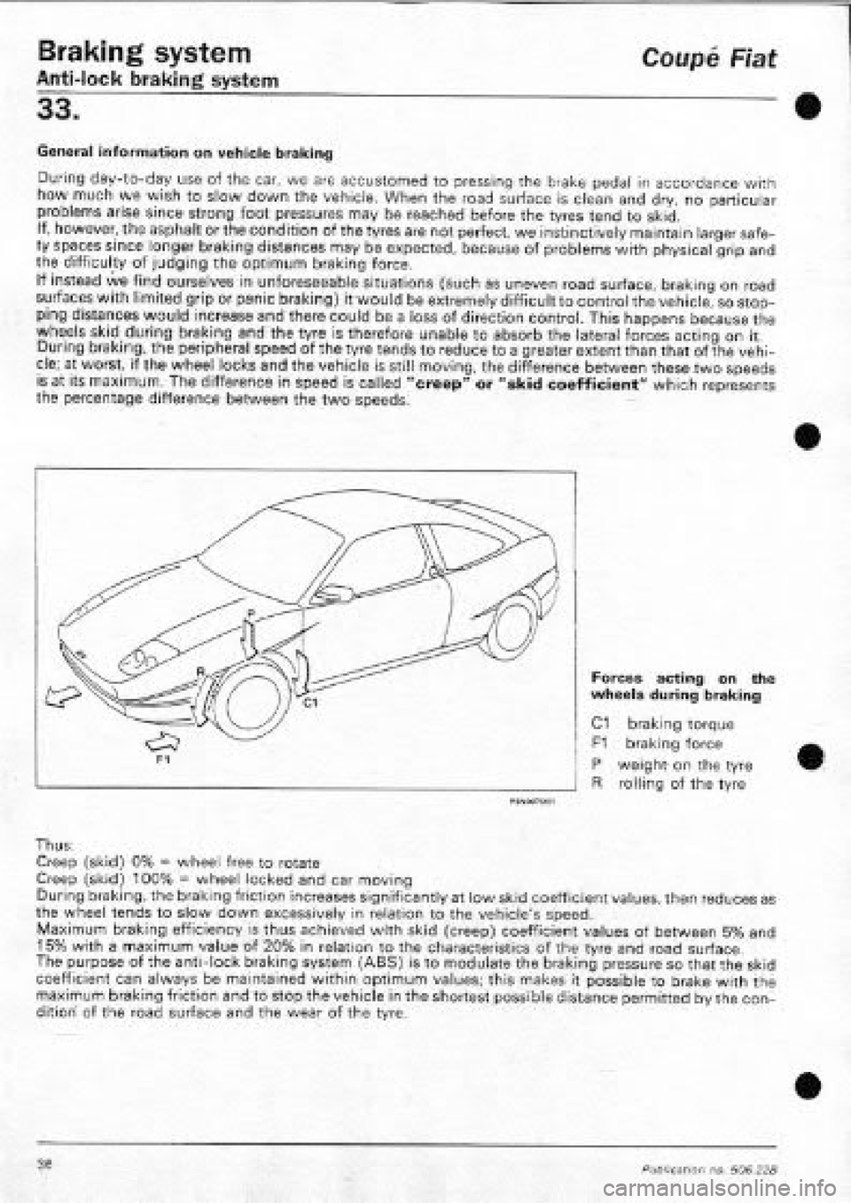 FIAT COUPE 1995  Workshop Manual 