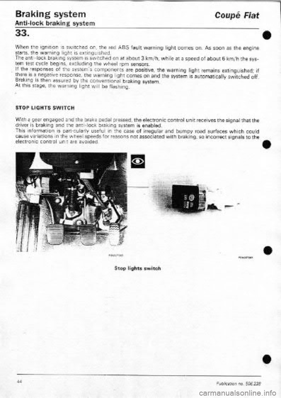 FIAT COUPE 1995  Workshop Manual 
