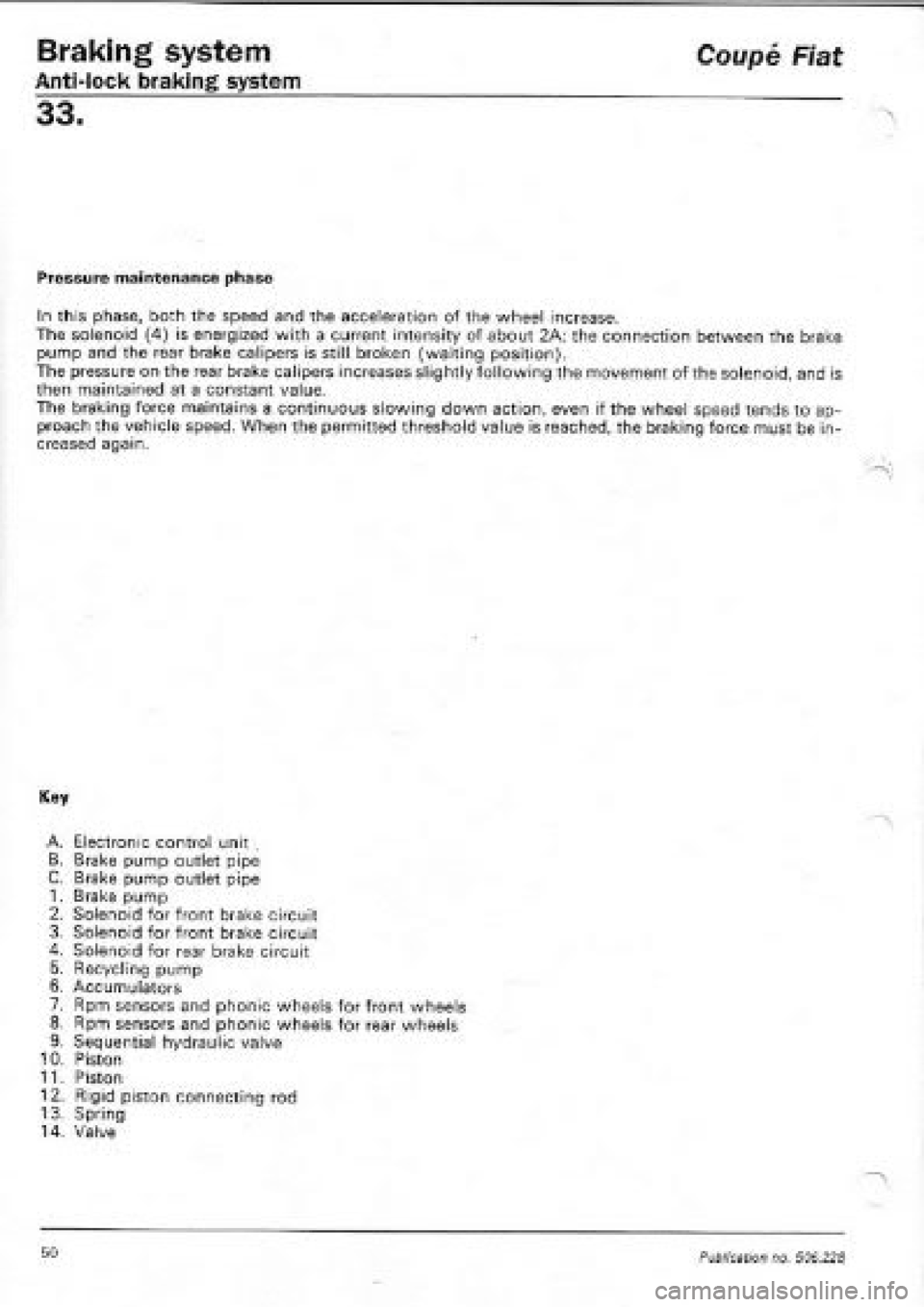 FIAT COUPE 1995  Workshop Manual 