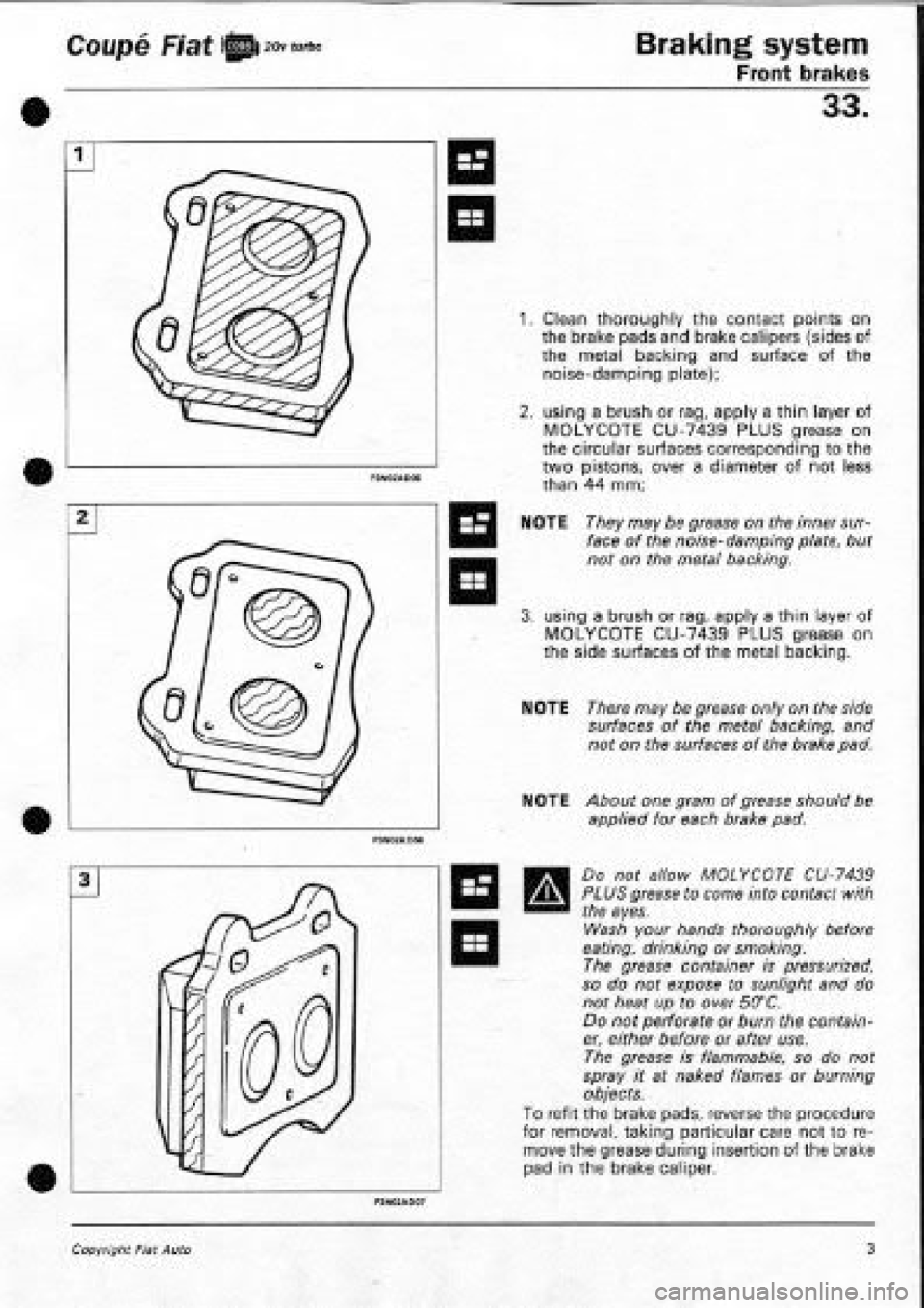 FIAT COUPE 1995  Workshop Manual 