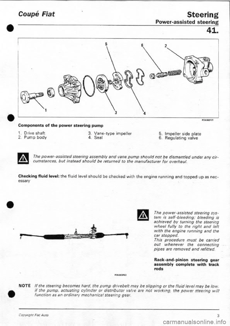 FIAT COUPE 1995  Workshop Manual 