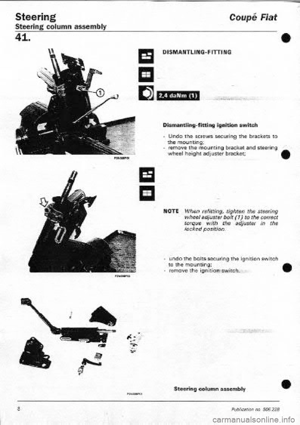 FIAT COUPE 1995  Workshop Manual 