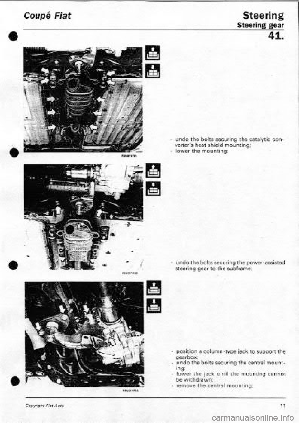 FIAT COUPE 1995  Workshop Manual 