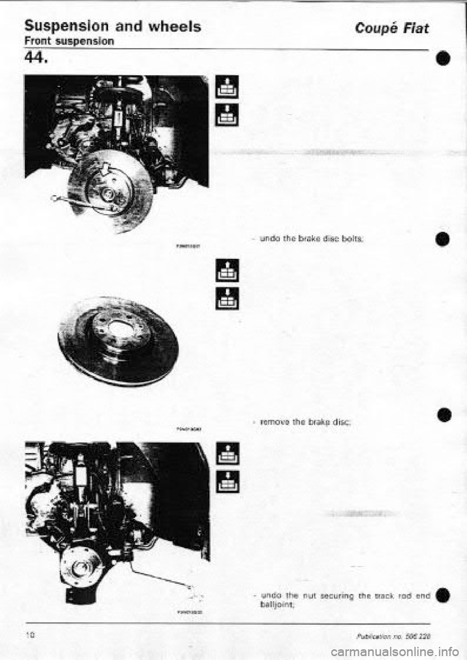 FIAT COUPE 1995  Workshop Manual 
