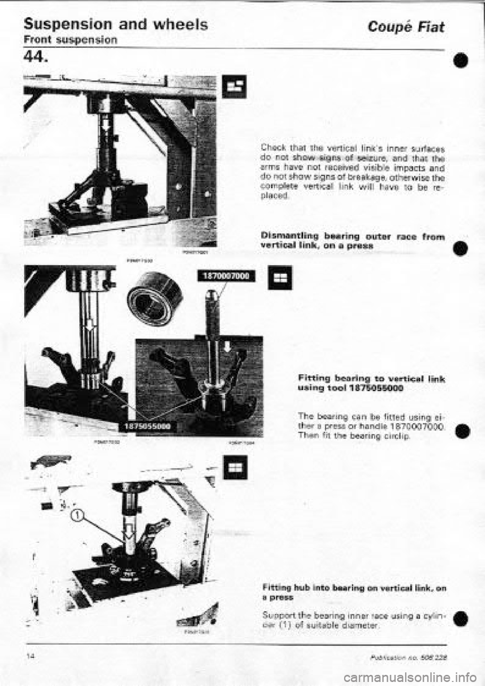 FIAT COUPE 1995  Workshop Manual 