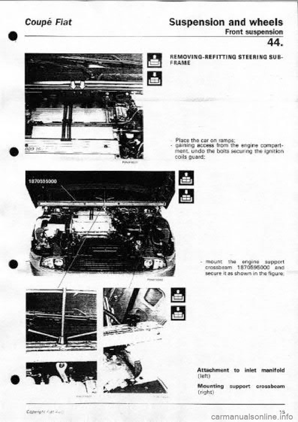 FIAT COUPE 1995  Workshop Manual 