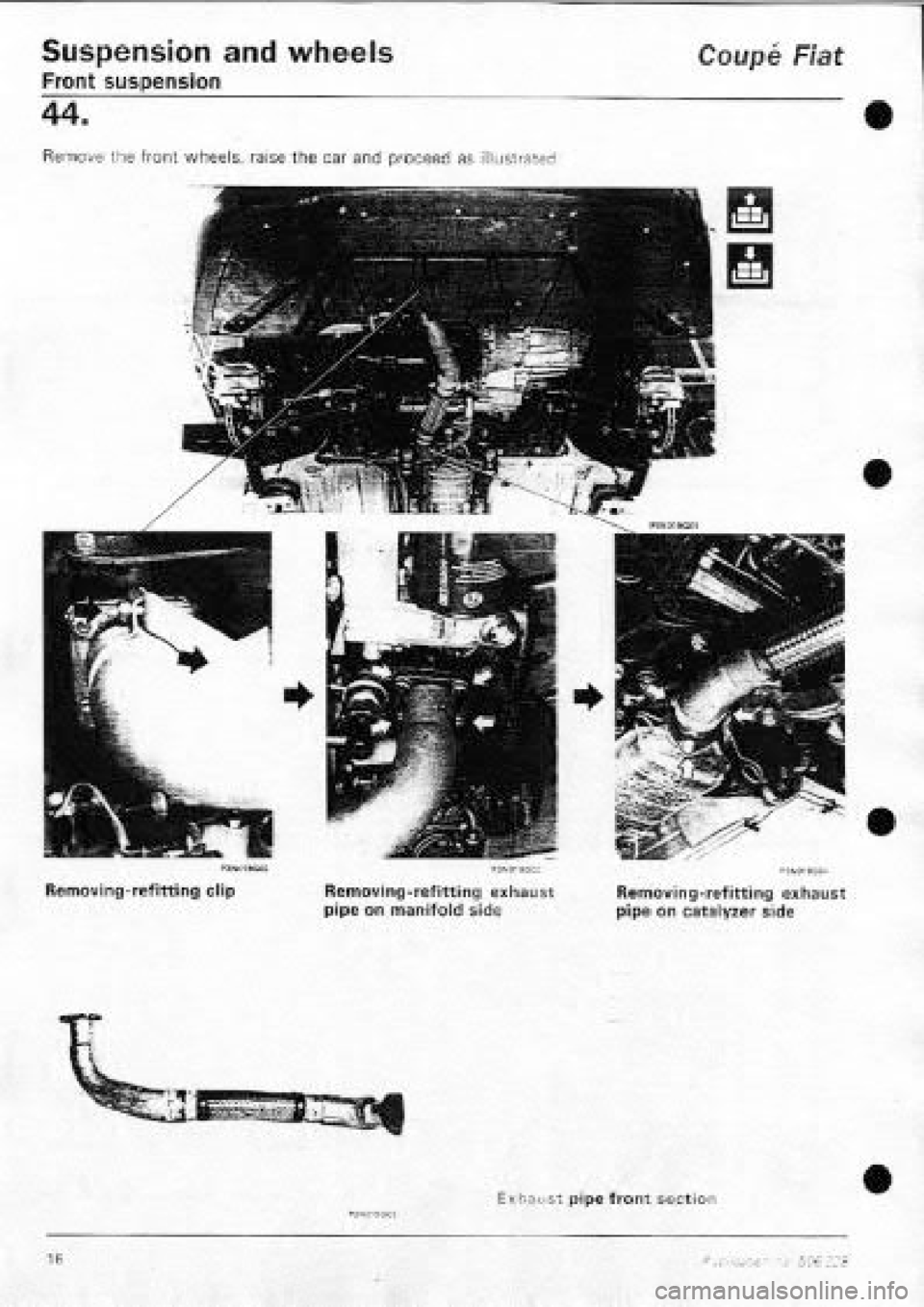 FIAT COUPE 1995  Workshop Manual 