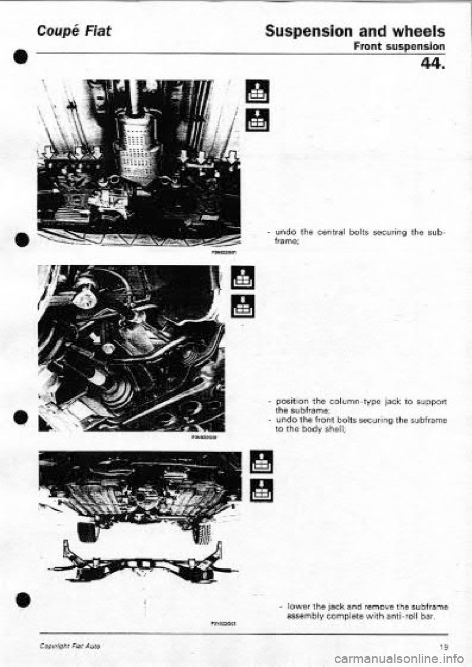 FIAT COUPE 1995  Workshop Manual 