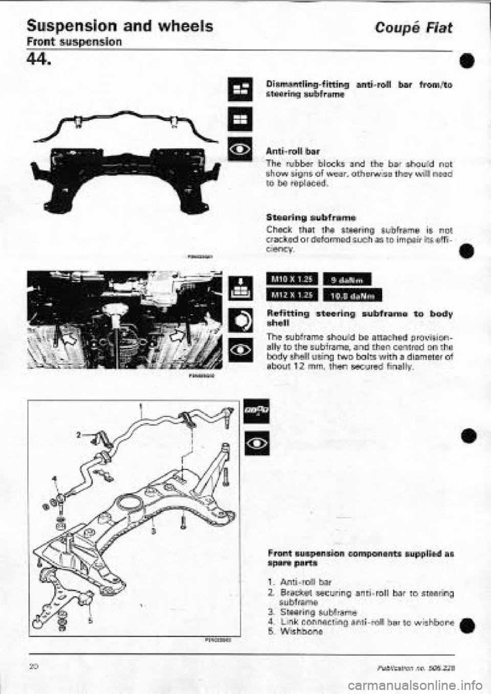 FIAT COUPE 1995  Workshop Manual 