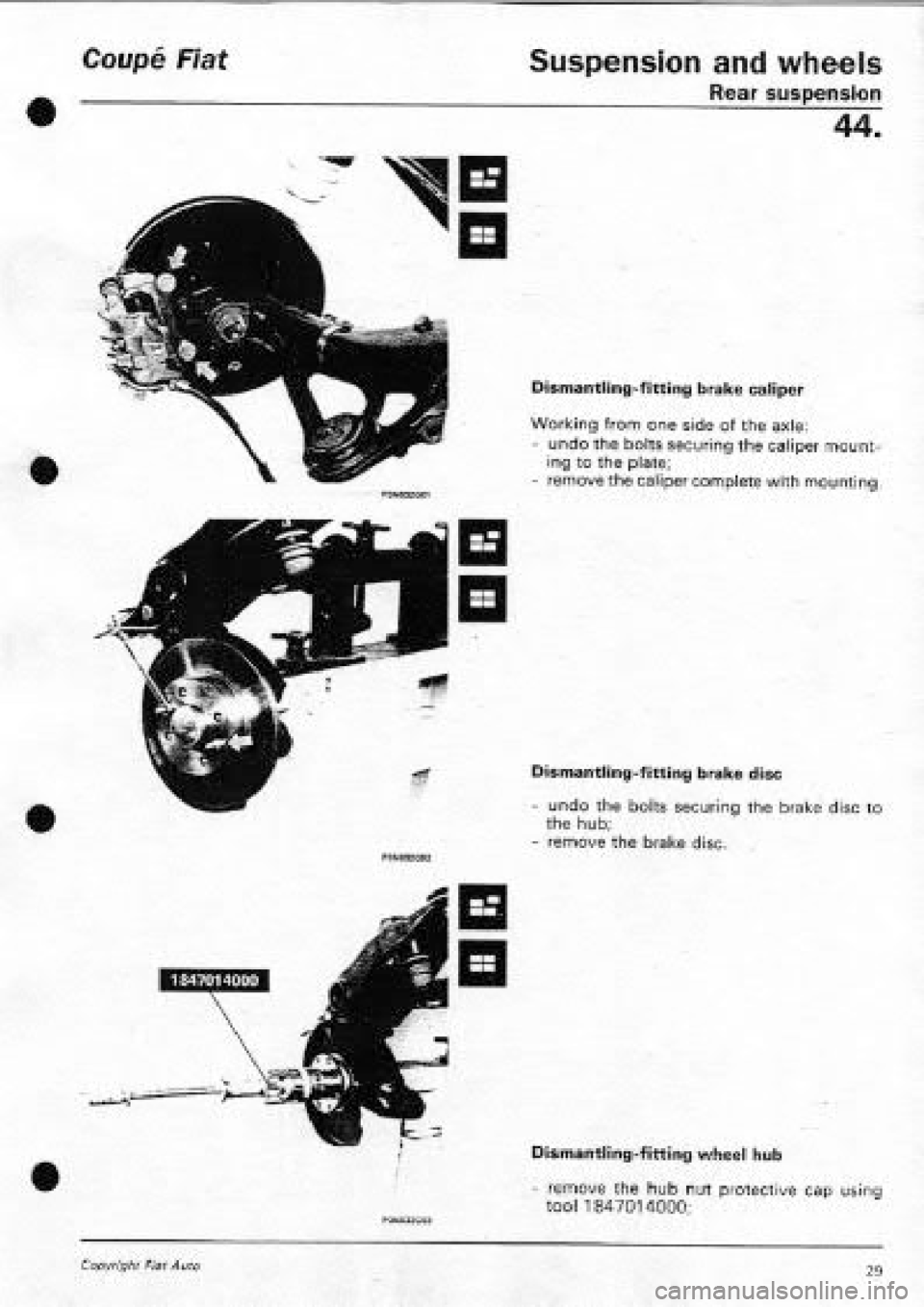 FIAT COUPE 1995  Workshop Manual 