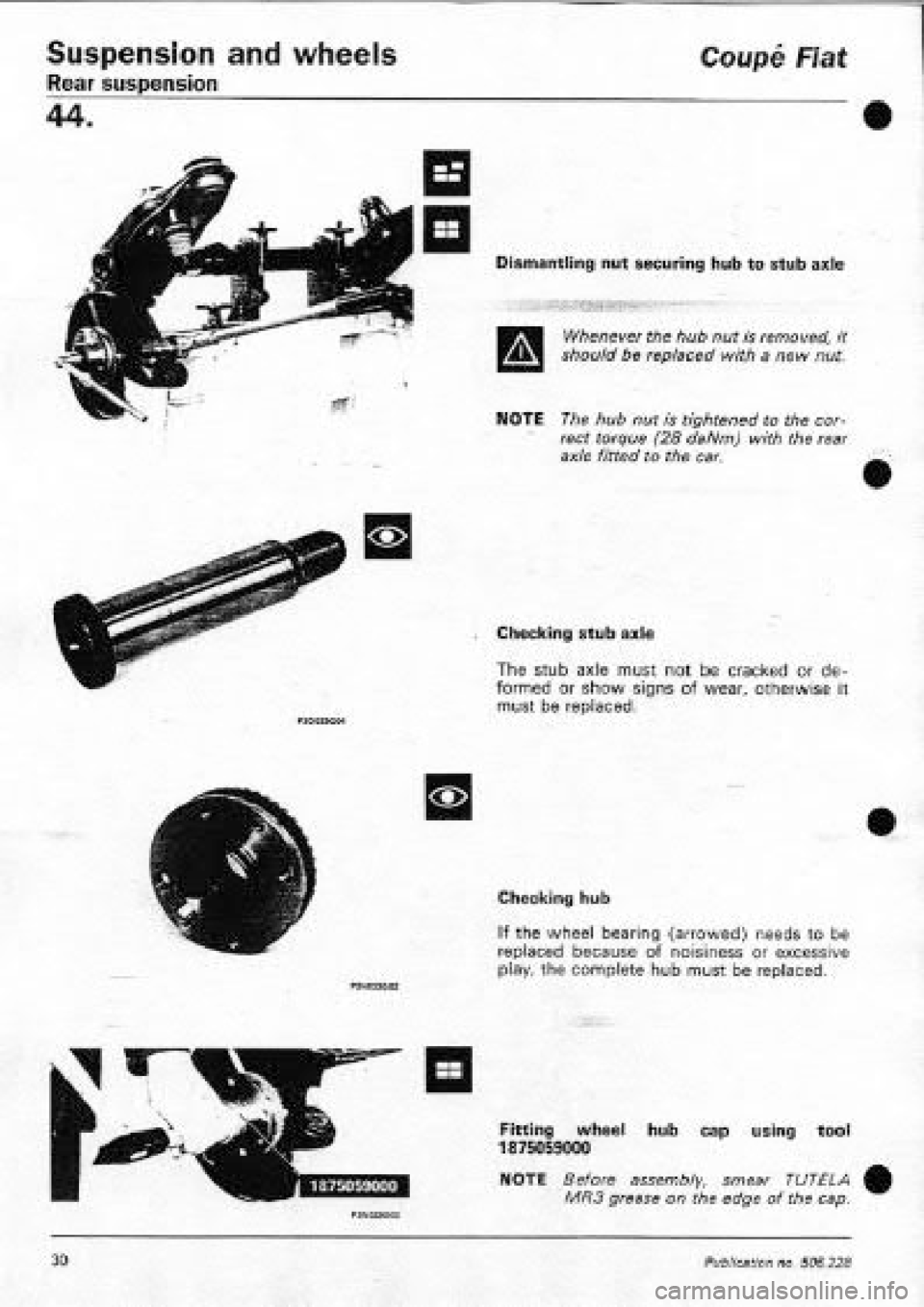 FIAT COUPE 1995  Workshop Manual 
