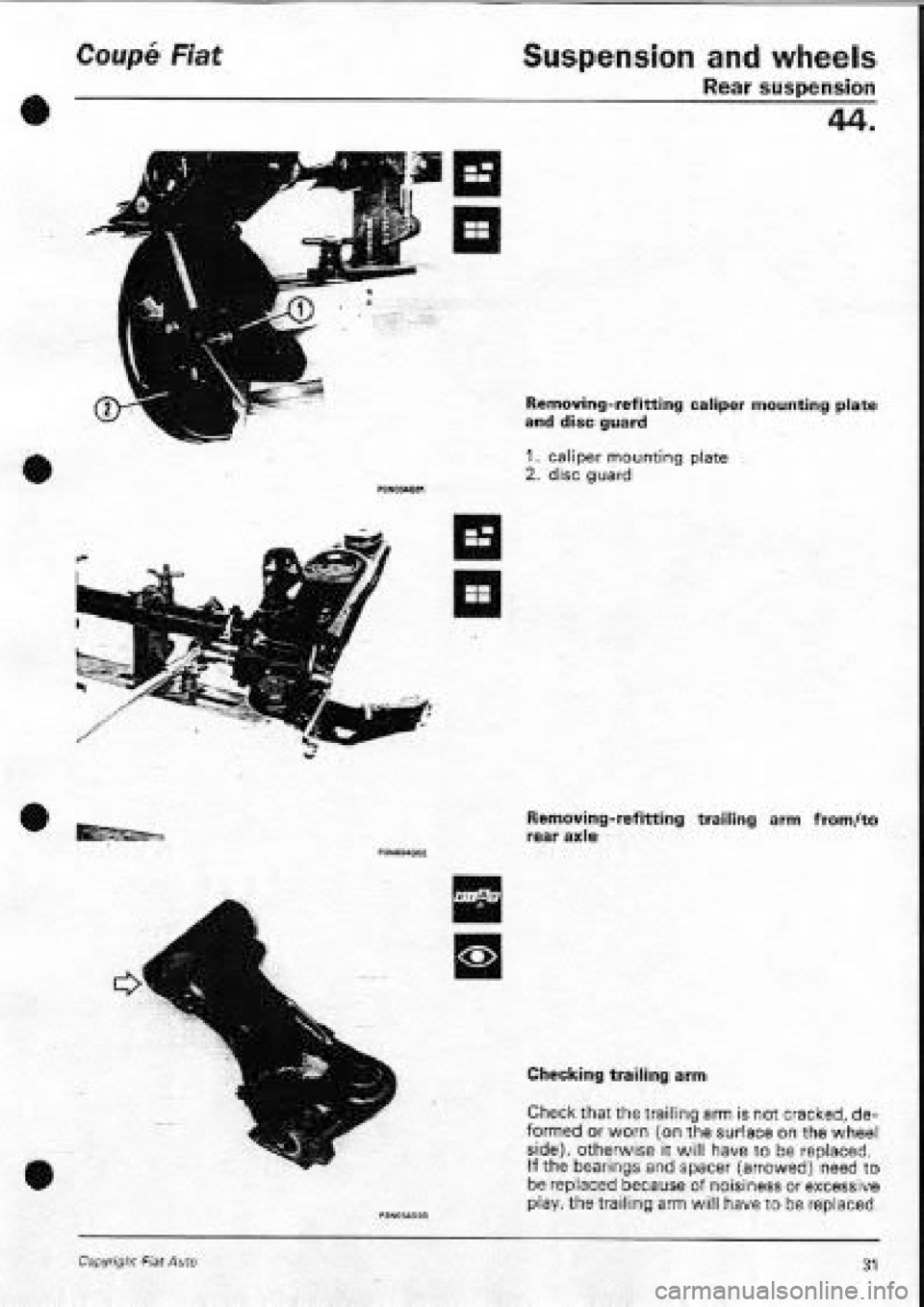 FIAT COUPE 1995  Workshop Manual 