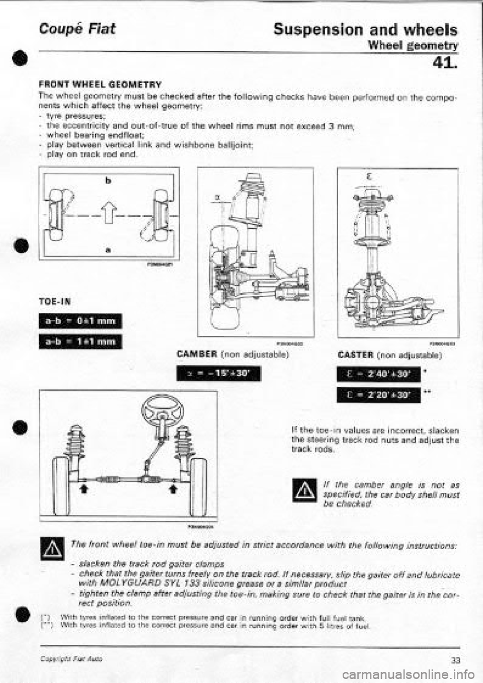 FIAT COUPE 1995  Workshop Manual 