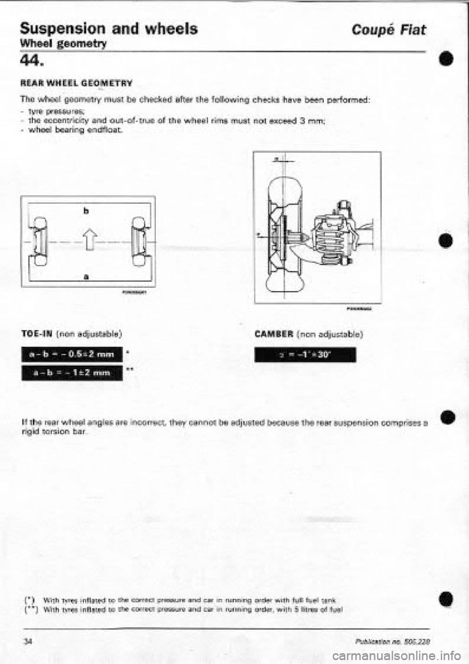 FIAT COUPE 1995  Workshop Manual 