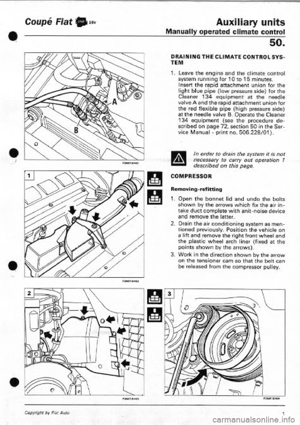 FIAT COUPE 1995  Workshop Manual 