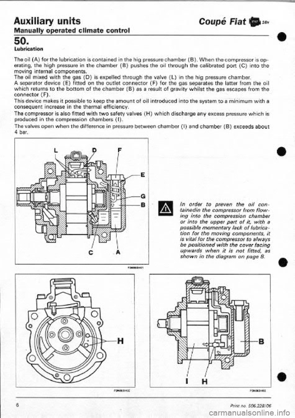 FIAT COUPE 1995  Workshop Manual 