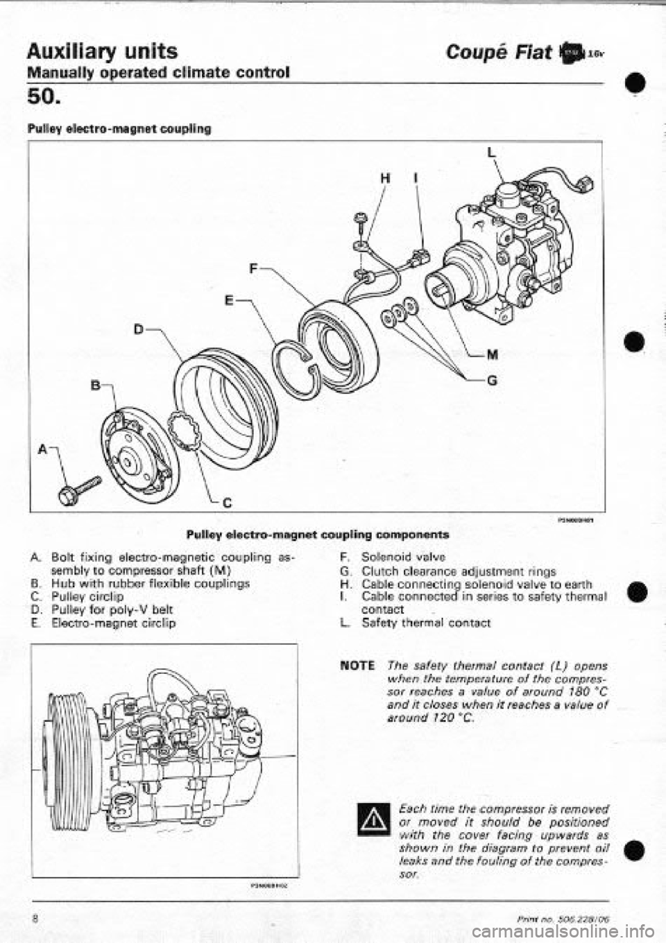 FIAT COUPE 1995  Workshop Manual 