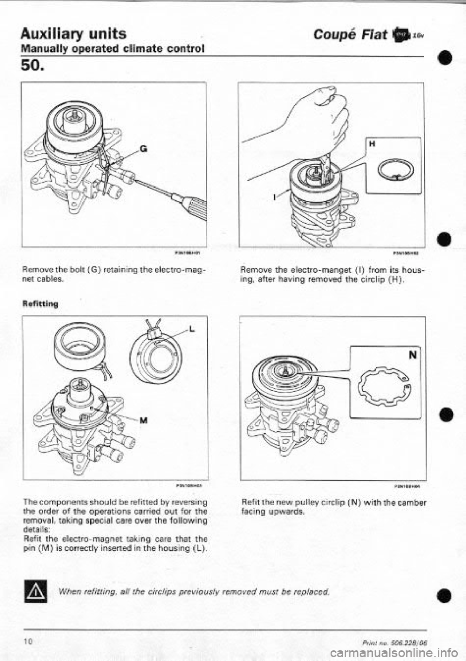FIAT COUPE 1995  Workshop Manual 