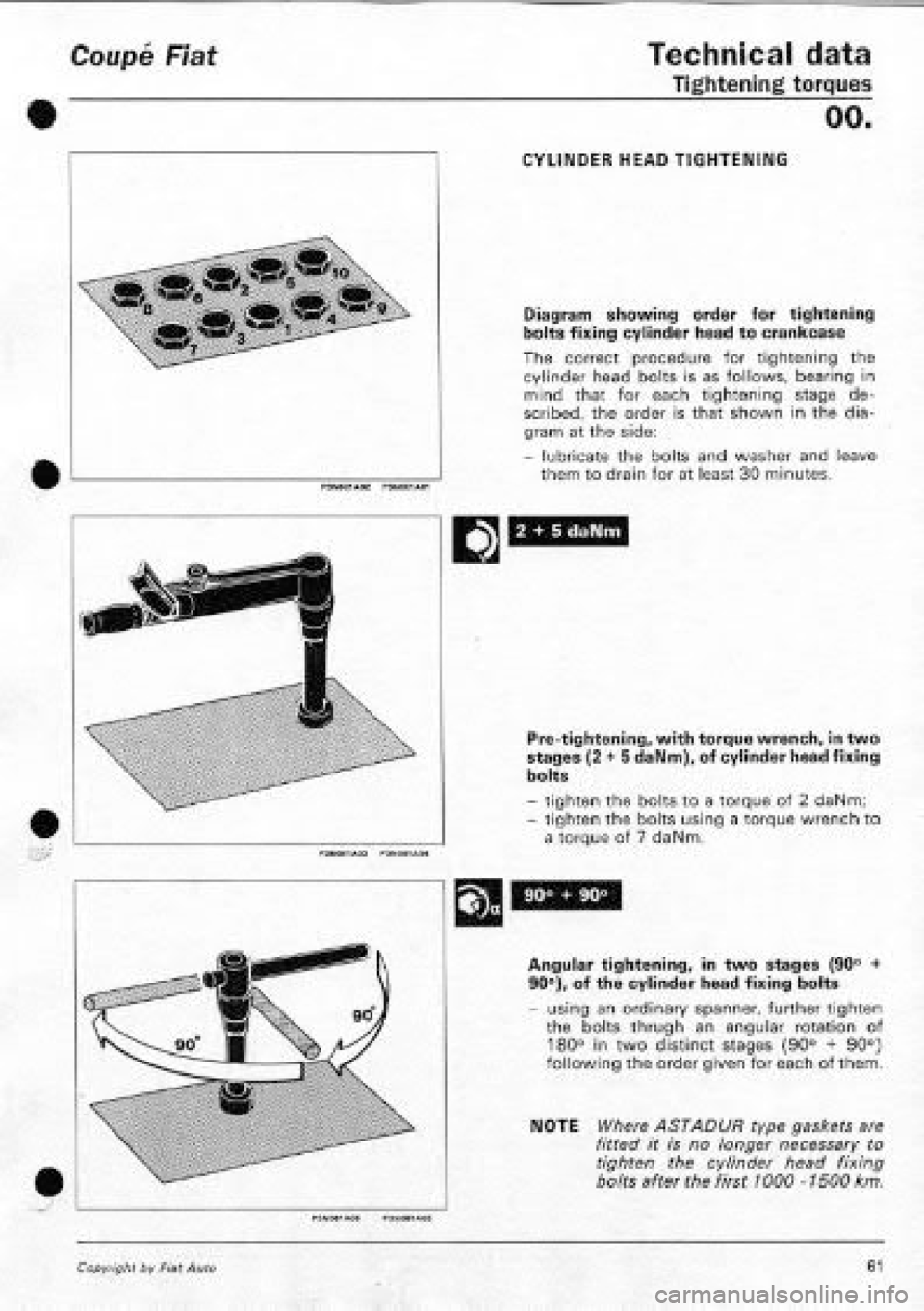FIAT COUPE 1995  Workshop Manual 