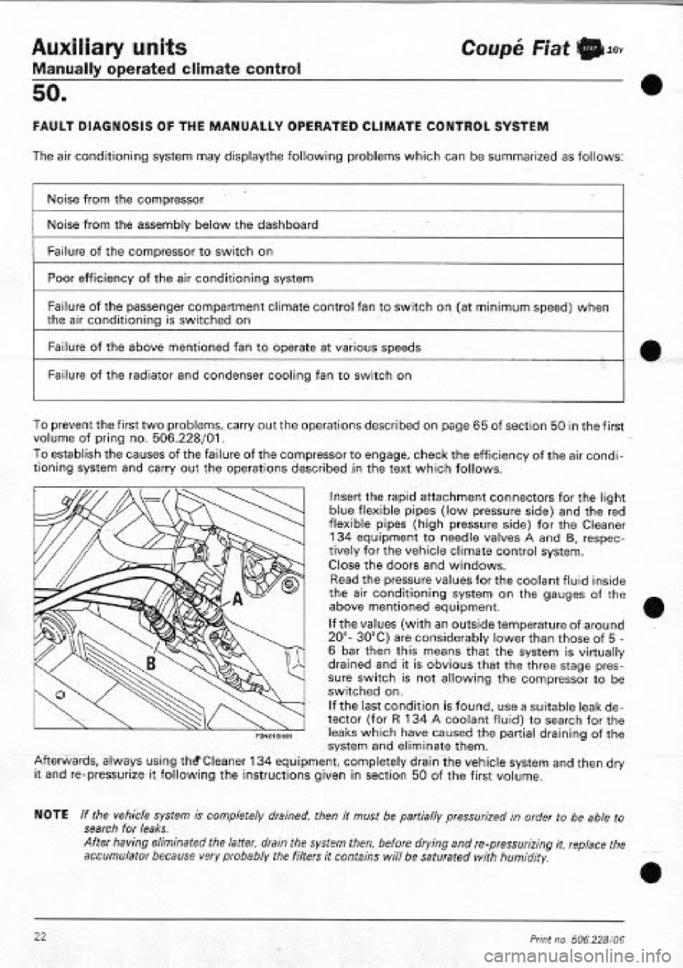 FIAT COUPE 1995  Workshop Manual 