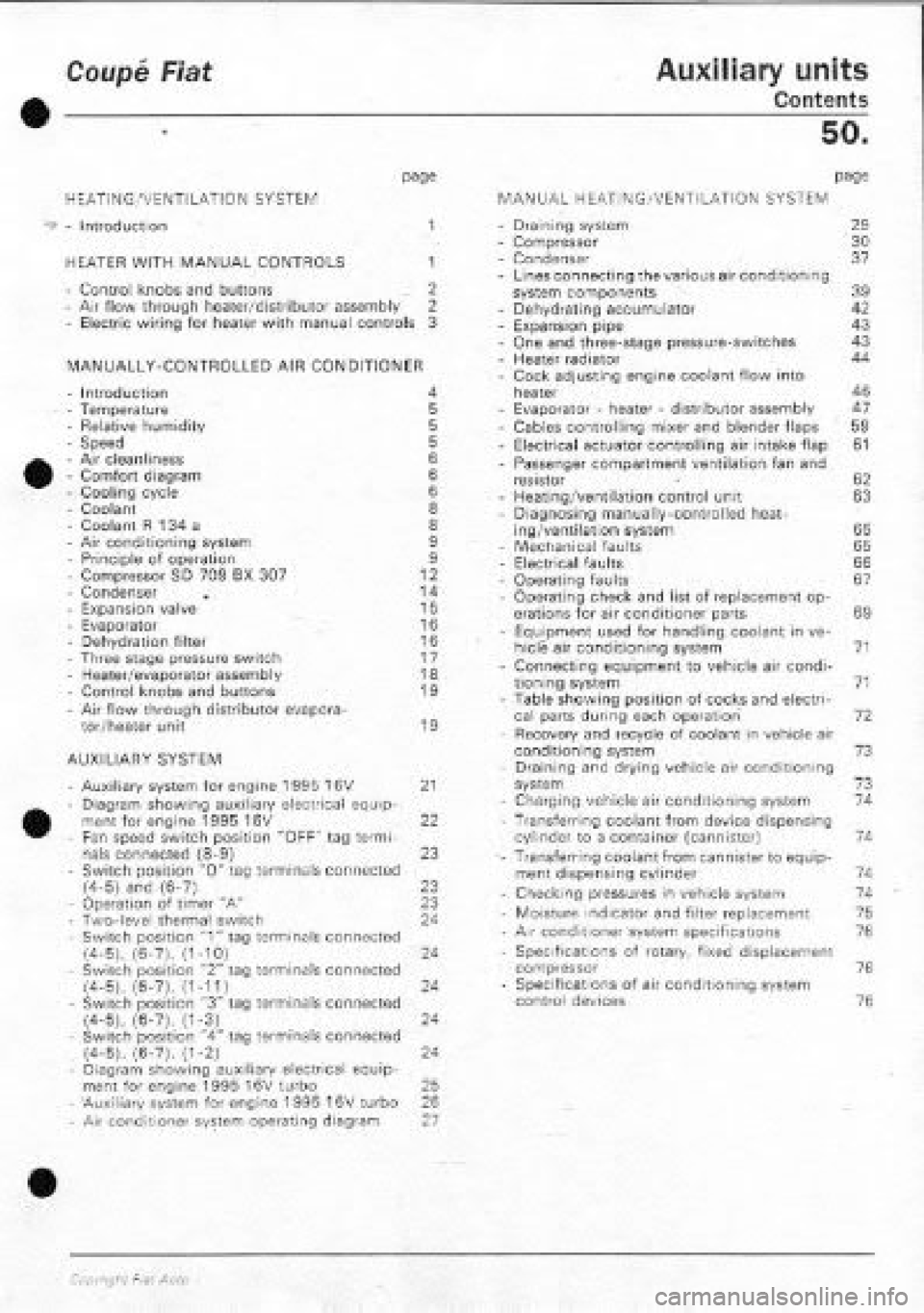 FIAT COUPE 1995  Workshop Manual 