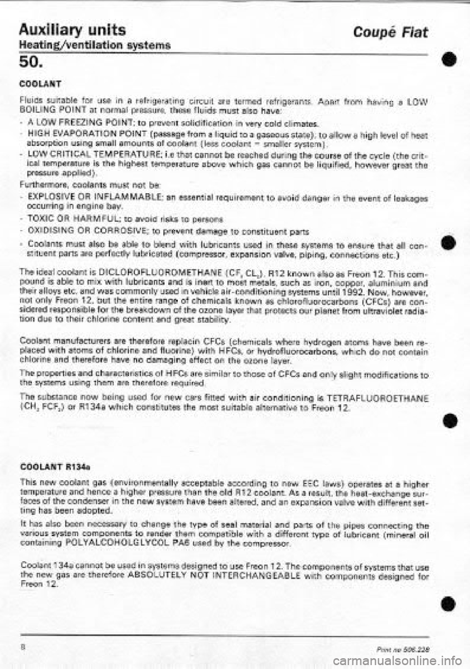 FIAT COUPE 1995  Workshop Manual 