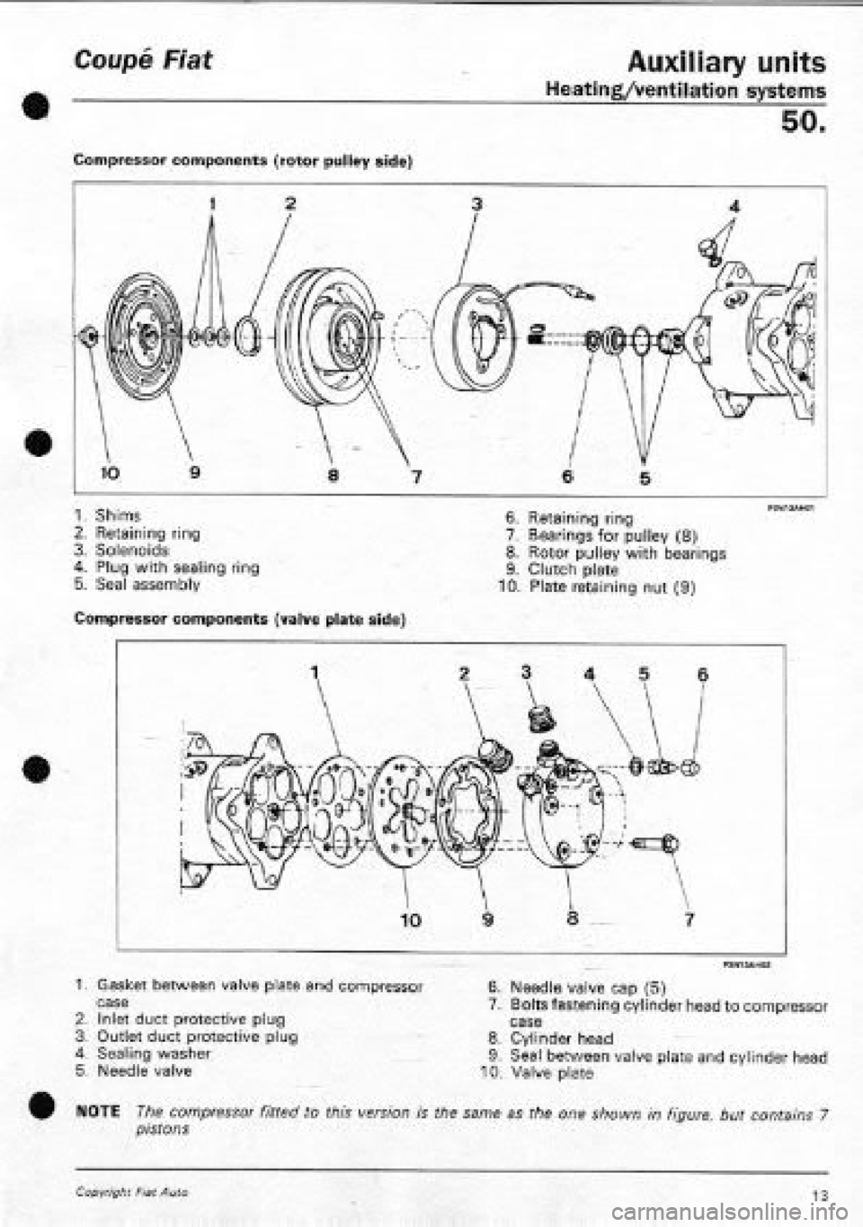 FIAT COUPE 1995  Workshop Manual 