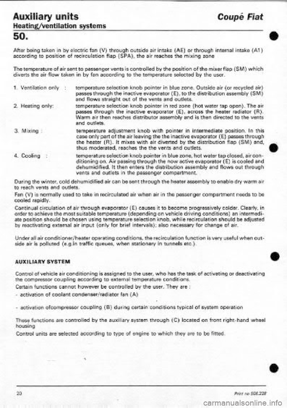 FIAT COUPE 1995  Workshop Manual 