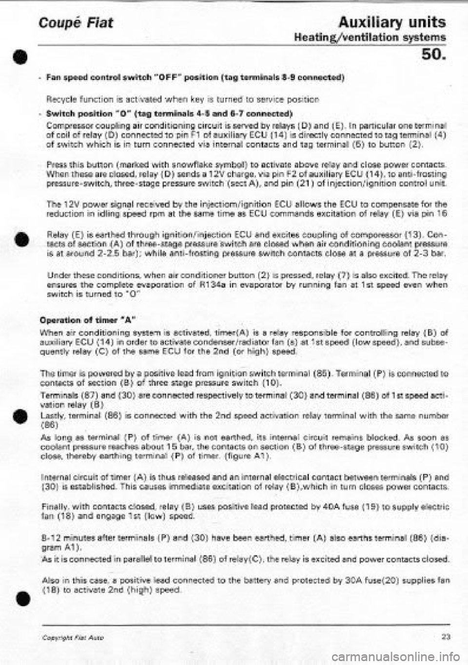 FIAT COUPE 1995  Workshop Manual 