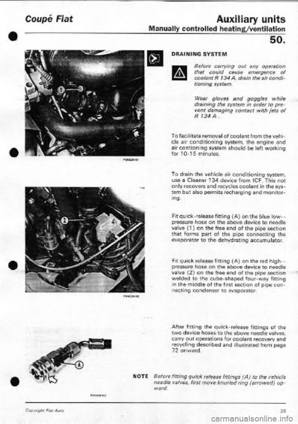 FIAT COUPE 1995  Workshop Manual 
