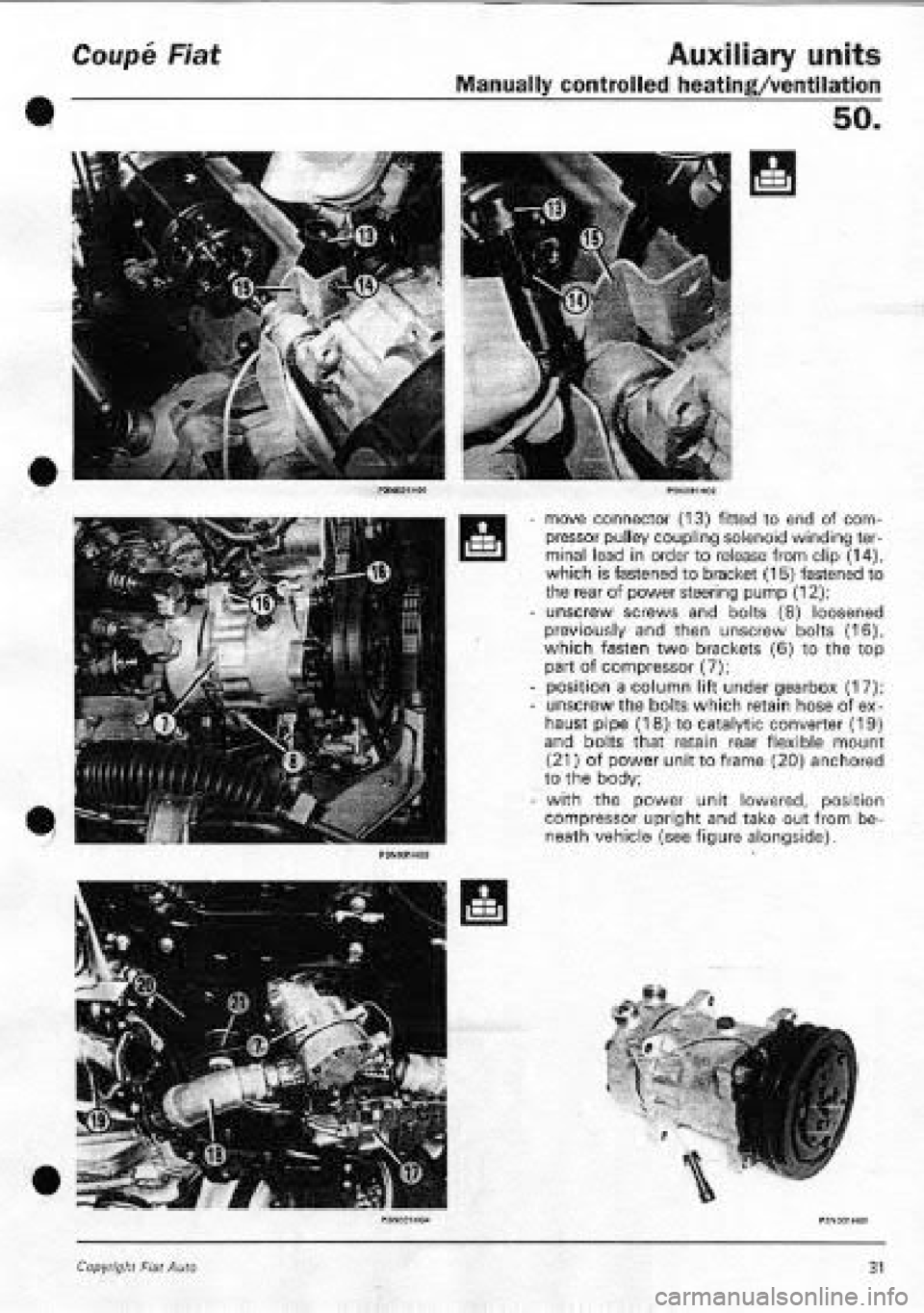 FIAT COUPE 1995  Workshop Manual 