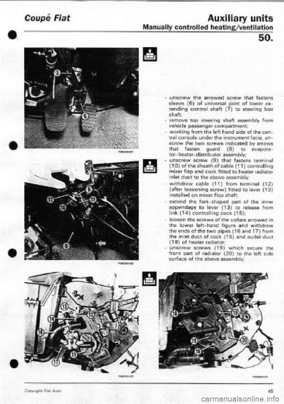 FIAT COUPE 1995  Workshop Manual 