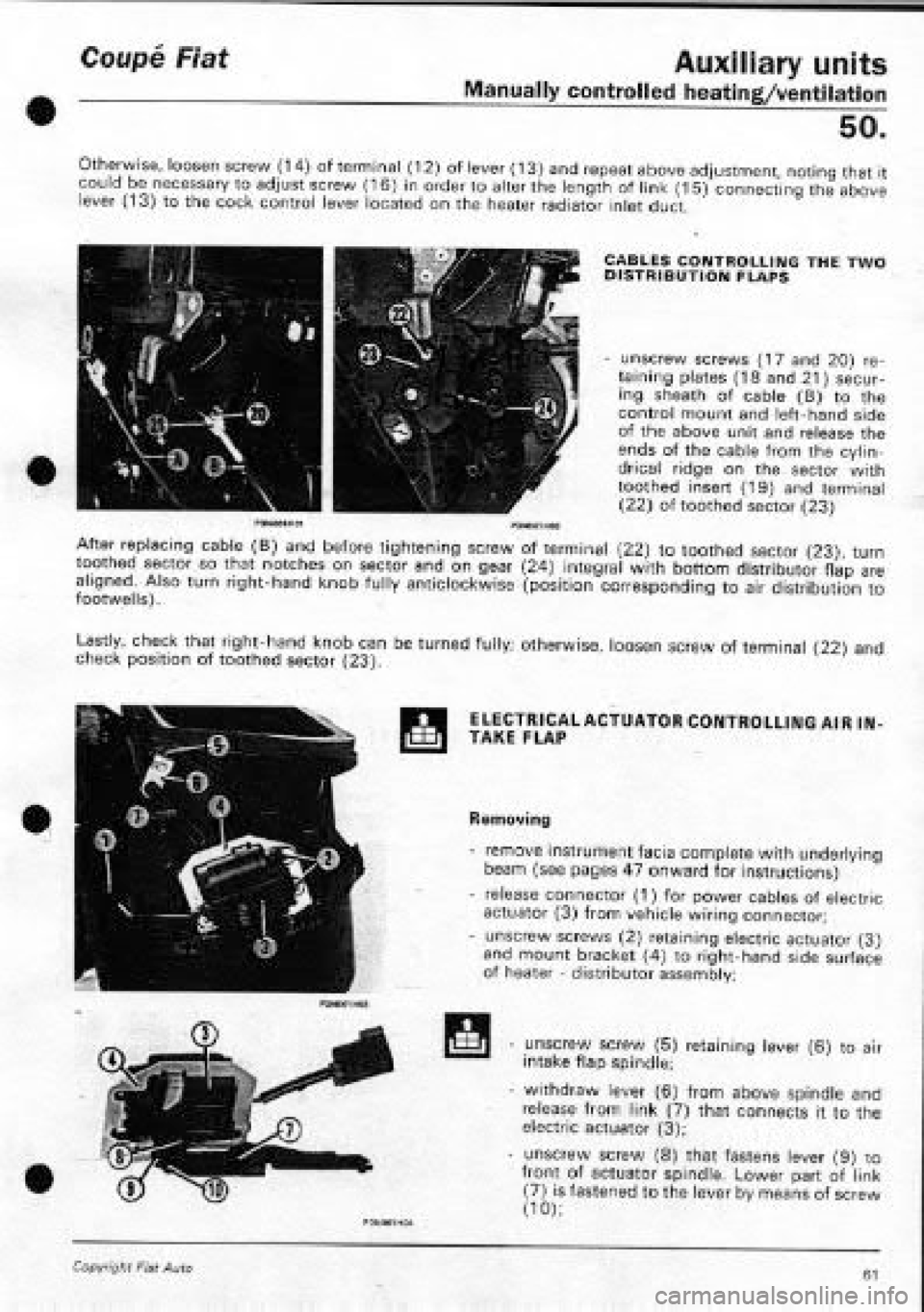 FIAT COUPE 1995  Workshop Manual 