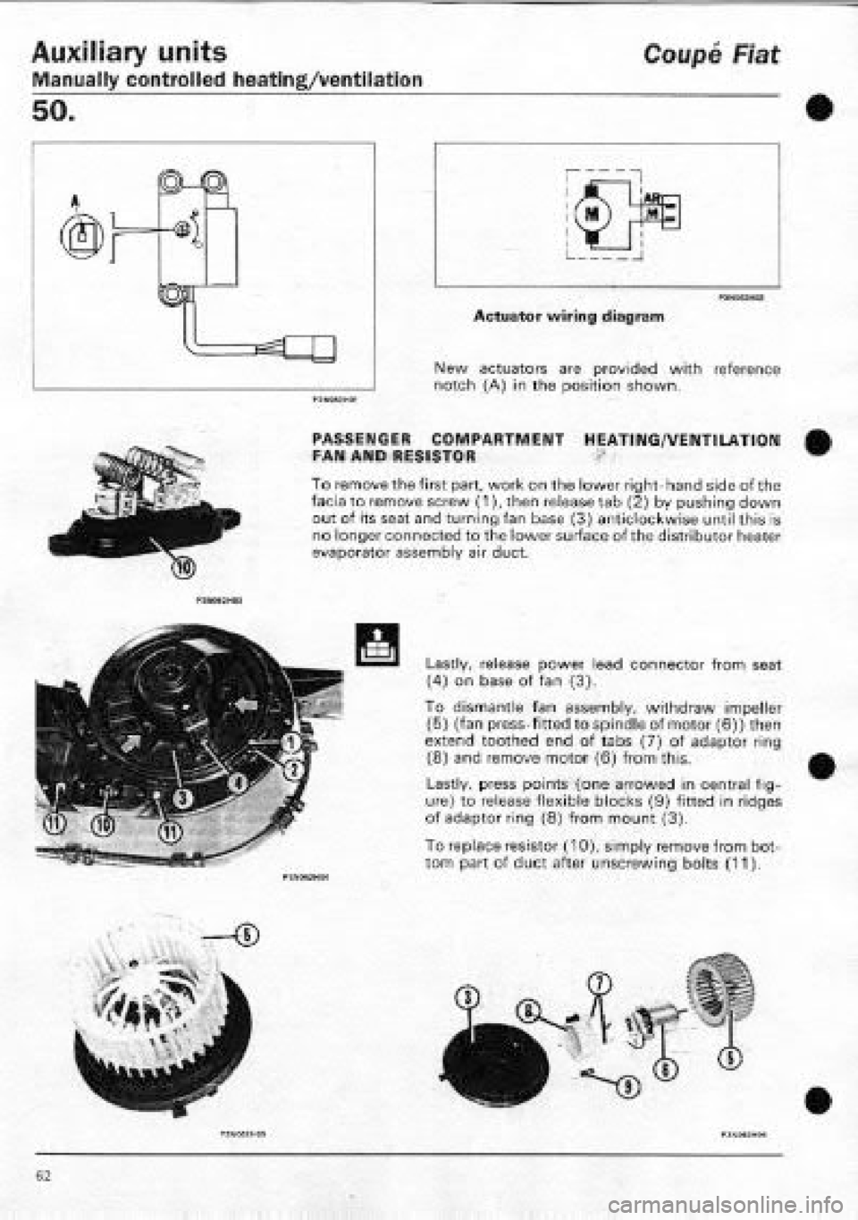 FIAT COUPE 1995  Workshop Manual 